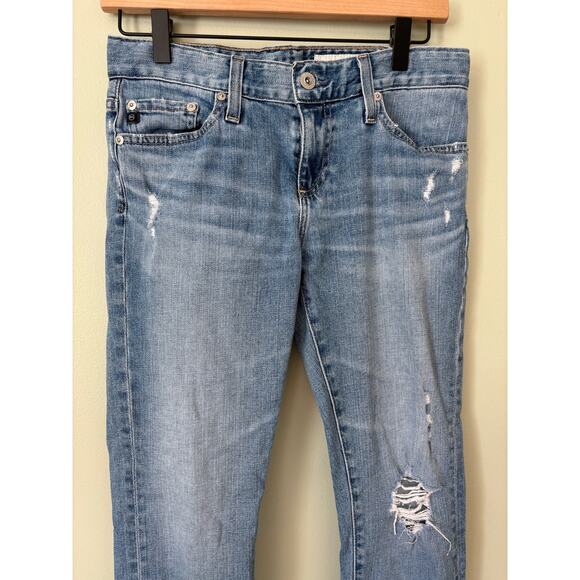 AG Adriano Goldschmeid Distressed Ankle Jeans 25 R Straight - Picture 3 of 9
